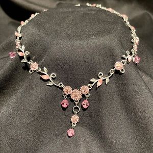 Silver & Pink Necklace